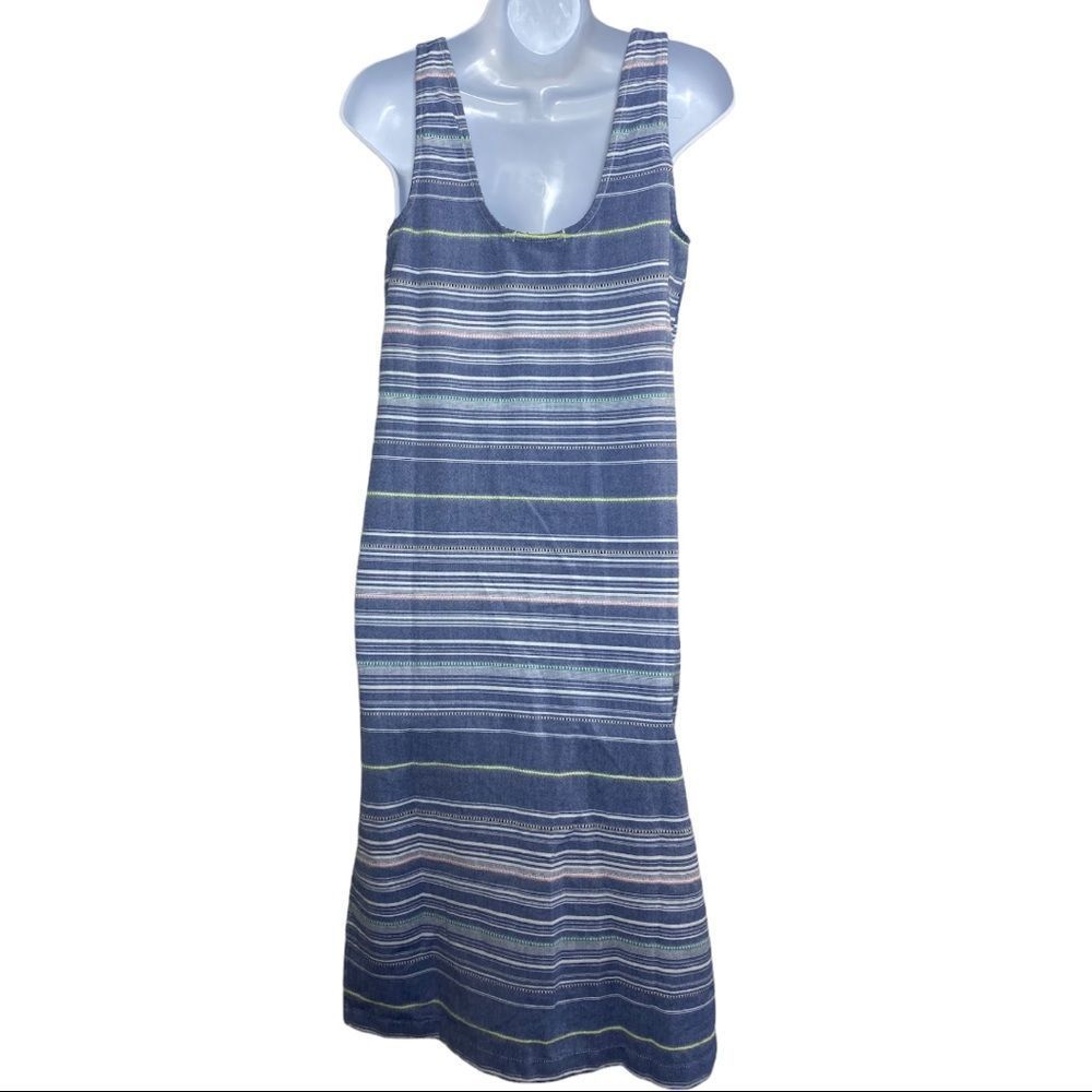 Marine Layer Blue Striped Midi Dress - Picture 6 of 6